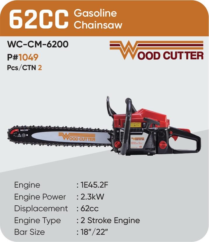 62CC Super Steel Chainsaw Machines